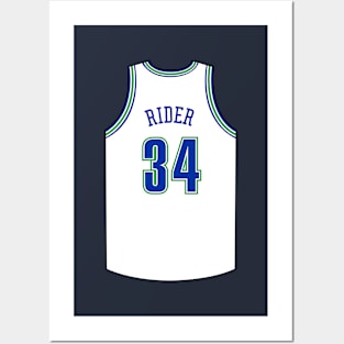 Isaiah Rider Minnesota Jersey Qiangy Posters and Art